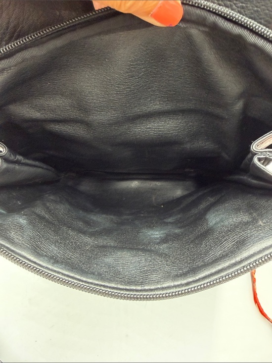 Perlina Black Leather Women’s Backpack with Top Handle main image 10